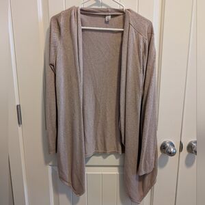 3 For $24 White House Black Market Sparkly Beige Open Cardigan
